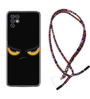 INFINIX Note 11 Pro Note 10 Hot 9 Play Kılıf Boyun Asklı Rasta Silikon Black Eyes 1644