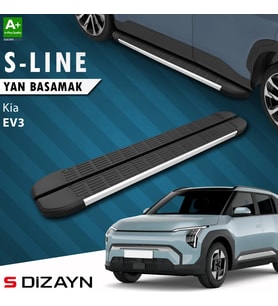 S-Dizayn Kia EV3 S-Line Aluminyum Yan Basamak 183 Cm 2025 Üzeri A+ Kalite