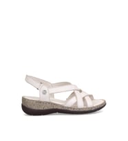 Mammamia D25ys-2865 Kadın Hakiki Deri Comfort Sandalet (Bej)