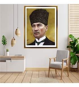 ÇERÇEVELİ ATATÜRK TABLO S97