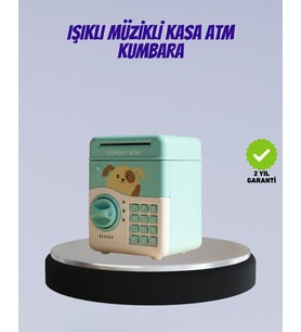 Northcity ATM Görünümlü Elektronik Şifreli Kumbara - Işıklı ve Sesli Uyarılı