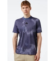 Adidas M Fi 3S T Mens Multicolored Antrenman T-Shirt Erkek Antrenman Tişört Mavi