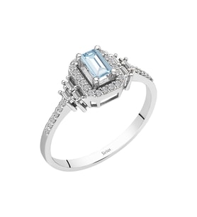 Sirius Baget Pırlantalı Gökyüzü Yüzük 0747R0034