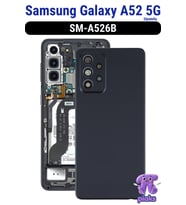 Samsung Galaxy A52 5G Arka Kapak Pil Batarya Kapağı Kamera Lensli SM-A526B Uyumlu