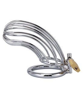 Bonilove Metal Chastity Cage Fetiş Kilitli Penis Kafesi