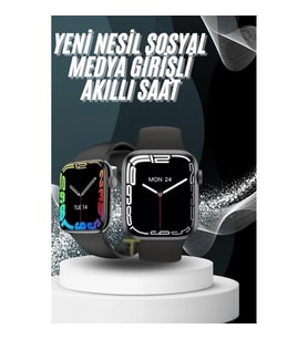 T700S Akıllı Saat 44 mm Unisex Dokunmatik Ekranlı AMOLED Tasarımlı