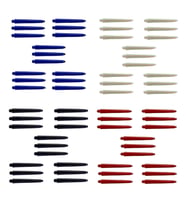 60 Adet (20 Set) 48 mm Nylon Orta-Medium Dartsan Dart Şaft. Karışık Renk.