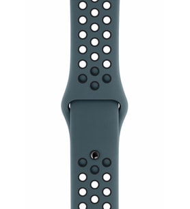 Pazariz Apple Watch Uyumlu 42-44-45 Mm Bileklik  Band Delikli Kordon Koyu Yeşil (Sarı)
