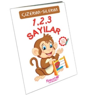 123 Sayılar (Çizerim-Silerim) - Kalem Hediyeli