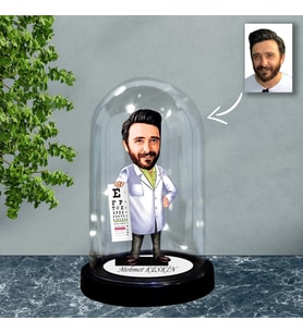 KİŞİYE ÖZEL GÖZ DOKTORU TASARIMLI IŞIKLI KARİKATÜR FANUS BİBLO FN97