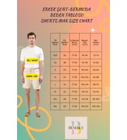 Erkek Şort Bermuda Beli Lastikli Dokuma Görünümlü Düz Desen Regular Boy Modern