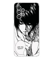 Samsung Galaxy A53 Uyumlu Death Note Tasarımlı Şeffaf Telefon Kılıfı