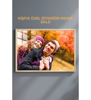 Kişiye Özel Sevgili Çerçeveli Metal Poster Tablo