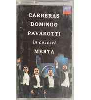 (Plak Değildir KASET tir) Carreras Domingo Pavarotti İnConcert Mehta Kaset