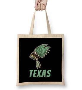 Culture Texas Love Vintage Retro Bez Çanta Uzun Saplı