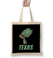 Culture Texas Love Vintage Retro Bez Çanta Uzun Saplı