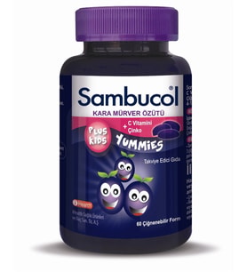 Sambucol Plus Kids Yummies 60 Çiğneme Tableti