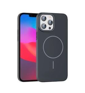 Northcity iPhone 15 Pro Max ile Uyumlu Broş MagSafe Kılıf - Füme Renk