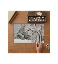 Karlı Ağaçlar - Manzara Tasarımı 240 parça Ahşap Puzzle Ahşap Kutuda MP04531