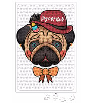 Pug Köpek Puzzle 240 Parça Yapboz