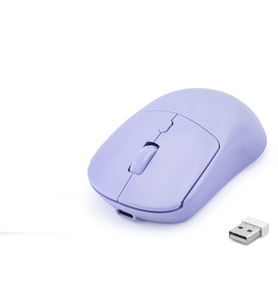 Dual Mode Şarjlı Kablosuz Mouse 2.4 Ghz Bluetooth 5.0 4000 Dpı Lila HDX3415L