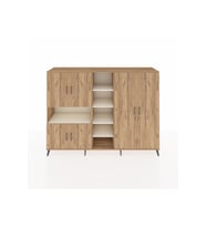 Hyperion Dolap 13 Raflı 6 Kapaklı 220x44x163 Çam-Çam/Aytaşı