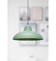 Yeşil Metal Sarkıt Avize 32 cm Büyük Salon, Mutfak ve Cafe Dekorasyon