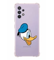 Samsung Galaxy A32  Köşe Korumalı Antişok Kapak Donald Duck Tasarımlı Şeffaf  Kılıf