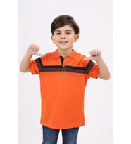 Toontoy Erkek Çocuk Baskılı Tişört (Oranj)