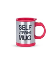 Kendi Kendini Karıştıran Mikser Kupa Termos Bardak; Self Stirring Mug (Kırmızı)