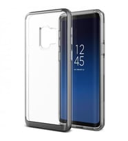 VRS Design Galaxy S9 ile Uyumlu Crystal Bumper Kılıf Steel Silver