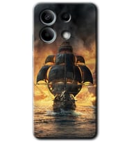 Redmi Note 13 Pro 5G Kılıf HD Desen Baskılı Kılıf - Siyah İnci