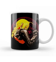 Yellow Hair Alchemist Metal Kupa Bardak Porselen