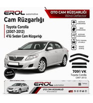 Toyota Corolla (2007-2012) 4'lü Mugen Cam Rüzgarlığı