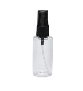 30ml plastik şeffaf şişe beyaz sprey başlık, 24 adet, dezenfektan şişesi, plastik şişe, medikal şişe, boş şişe, parmak sprey başlık, spreyli şişe
