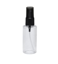 30ml plastik şeffaf şişe beyaz sprey başlık, 24 adet, dezenfektan şişesi, plastik şişe, medikal şişe, boş şişe, parmak sprey başlık, spreyli şişe
