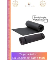 #KampMatı Taşıma Askılı Dayanıklı Kamp Pilates Yoga Spor Fitness Egzersiz Kaymaz Uyku Matı Yer Minde