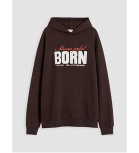 LCW Kids Kahverengi Kapüşonlu Kalın Erkek Çocuk Sweatshirt