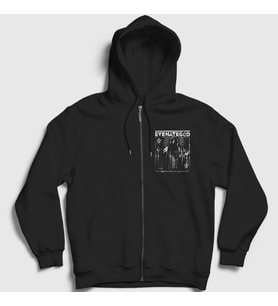 Presmono Unisex Siyah Poster Metal Eyehategod Fermuarlı Kapüşonlu Sweatshirt 550991tt