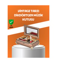 Müzikli Balerin Figürlü Piyano Desenli Dekoratif Takı Kutusu