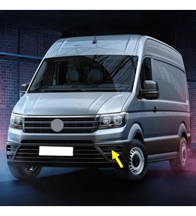 VW Crafter 2017-2025 Sol Sis Farı Üstü Izgara Kapak 7C0807245