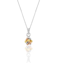 Söğütlü Silver Gümüş altın yaldızlı, rodaj ve rose renkli dorissa dorica top kolye