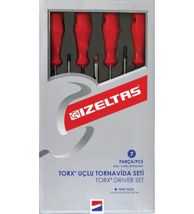 İzeltaş 4775008107 Torx Uçlu Tornavida Takımı 7 Parça