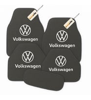 Volkswagen Oto Halı Paspas Seti 5 Parça  Şık Tasarım, Kaymaz Taban, Kolay Temizlenir (Gri)