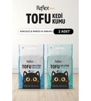 Reflex Plus Kokusuz & Marsilya Sabunu Kokulu Tofu Kedi Kumu 7L x 2 Adet