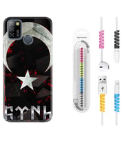 INFINIX Smart 4 5 6 Zero 8 S5 Pro Kılıf Kablo Koruma Spiral Silikon Göktürk 1394