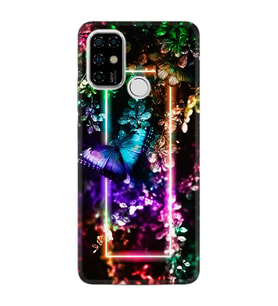 Casper Via F20 Kılıf Silikon Desen Özel Seri Butterfly Neon 1684