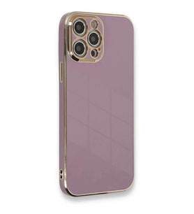 iPhone 12 Pro Max Kılıf Volet Silikon - Mor