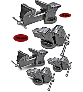 Moonshop Pro 80 Mm Özel Alışımlı Paslanmaz Dövme Çelik Sabit Tezgah Masa Mengenesi Profesyonel...