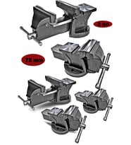 Moonshop Pro 80 Mm Özel Alışımlı Paslanmaz Dövme Çelik Sabit Tezgah Masa Mengenesi Profesyonel...